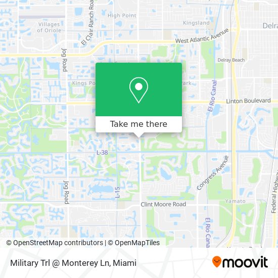 Mapa de Military Trl @ Monterey Ln