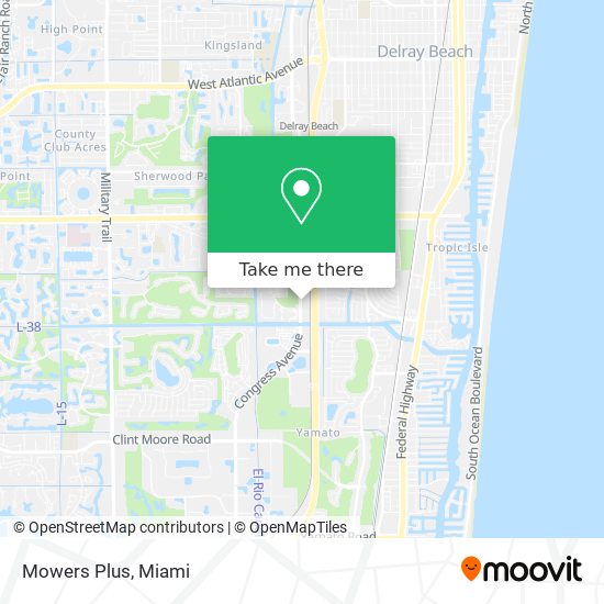 Mowers Plus map