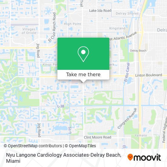 Nyu Langone Cardiology Associates-Delray Beach map