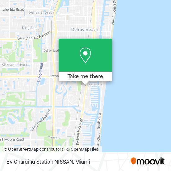 EV Charging Station NISSAN map