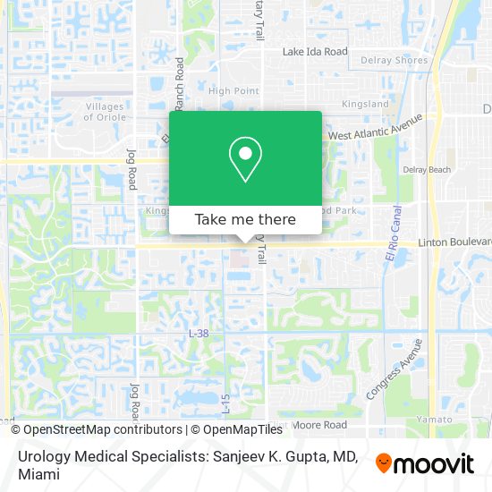 Mapa de Urology Medical Specialists: Sanjeev K. Gupta, MD