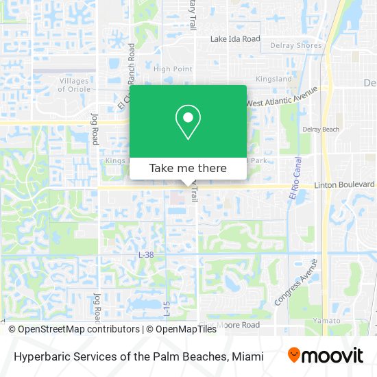 Mapa de Hyperbaric Services of the Palm Beaches