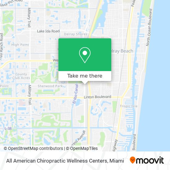 All American Chiropractic Wellness Centers map