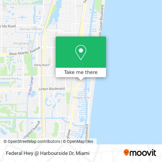 Federal Hwy @ Harbourside Dr map