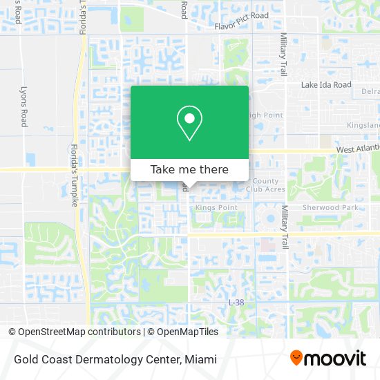 Gold Coast Dermatology Center map