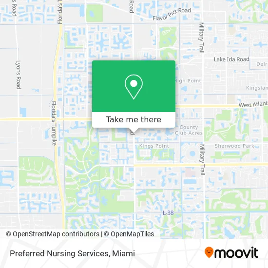 Preferred Nursing Services map