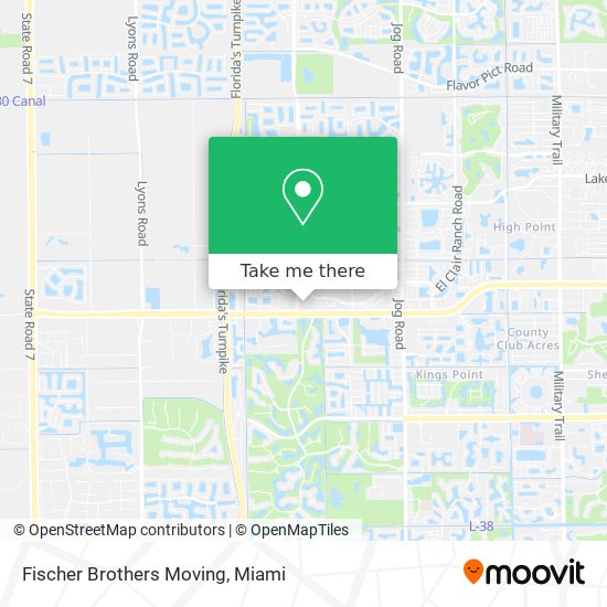 Fischer Brothers Moving map