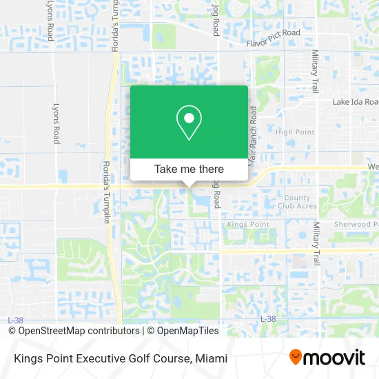 Kings Point Executive Golf Course map