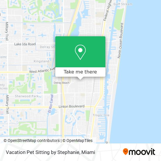 Vacation Pet Sitting by Stephanie map