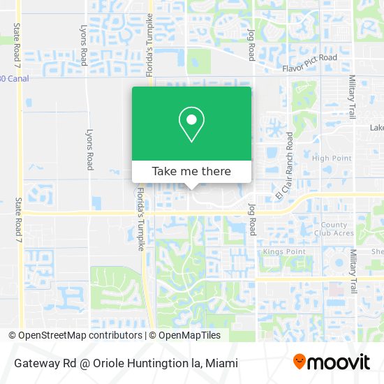 Mapa de Gateway Rd @ Oriole Huntingtion la