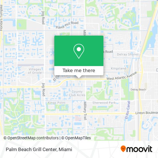 Mapa de Palm Beach Grill Center