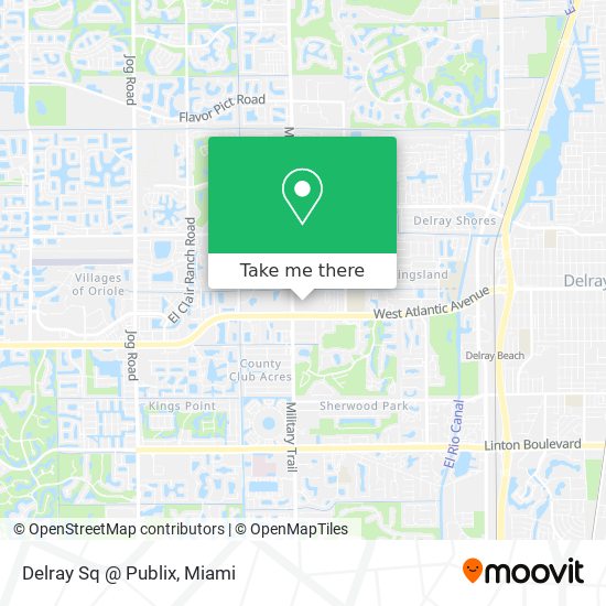 Mapa de Delray Sq @ Publix