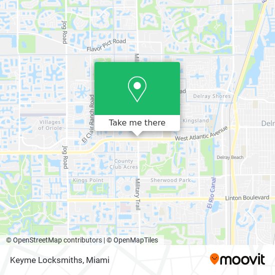 Keyme Locksmiths map