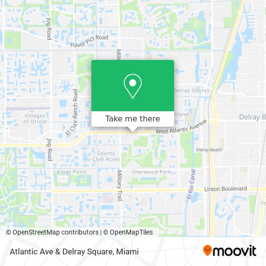 Mapa de Atlantic Ave & Delray Square