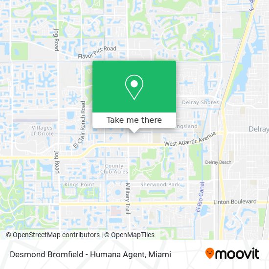 Desmond Bromfield - Humana Agent map