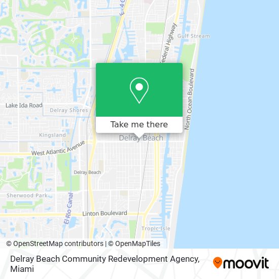 Mapa de Delray Beach Community Redevelopment Agency