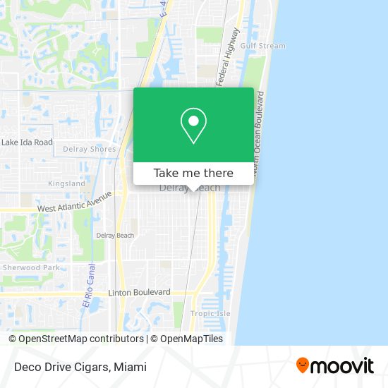 Deco Drive Cigars map