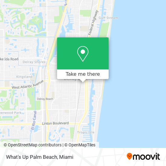 What's Up Palm Beach map