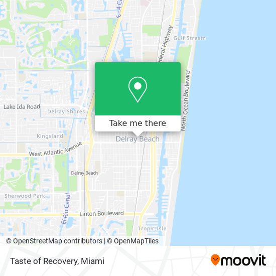 Taste of Recovery map