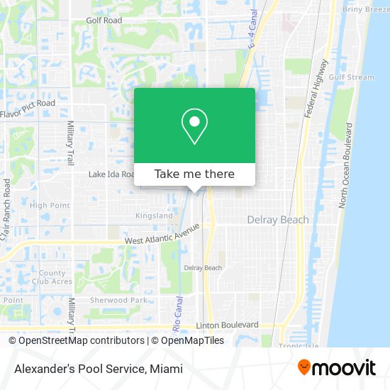 Alexander's Pool Service map