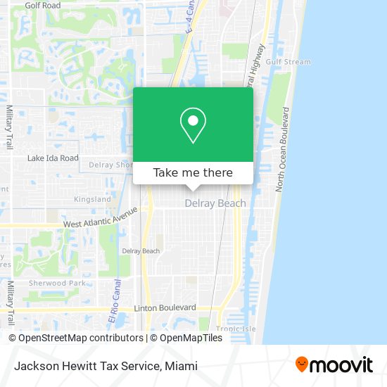 Jackson Hewitt Tax Service map