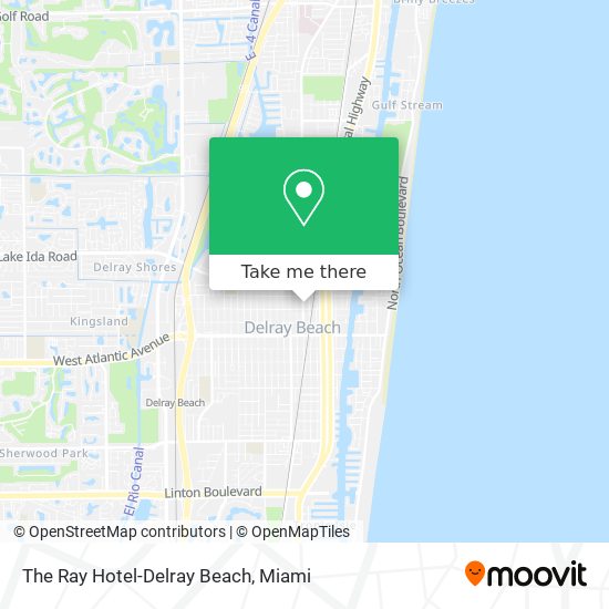 Mapa de The Ray Hotel-Delray Beach