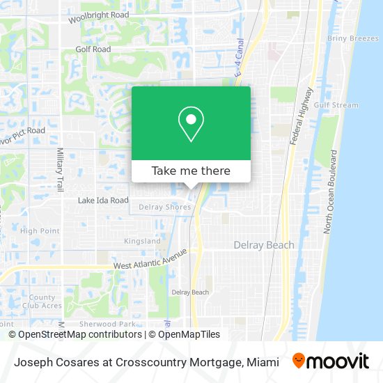 Joseph Cosares at Crosscountry Mortgage map