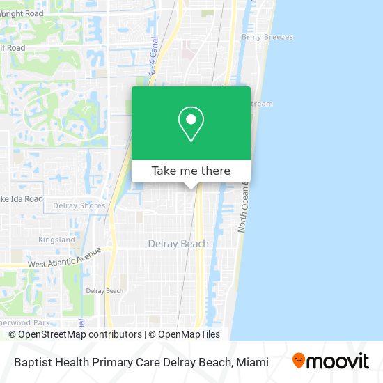 Mapa de Baptist Health Primary Care Delray Beach