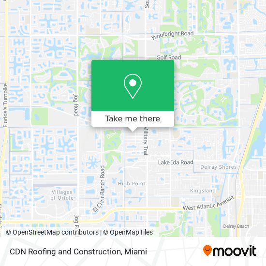 Mapa de CDN Roofing and Construction