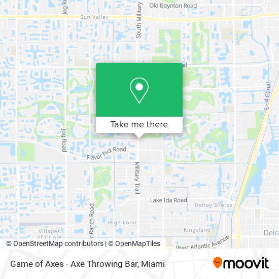 Mapa de Game of Axes - Axe Throwing Bar