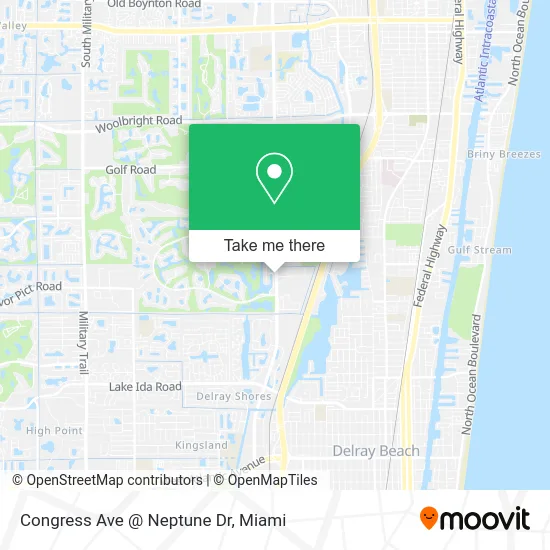 Congress Ave @ Neptune Dr map