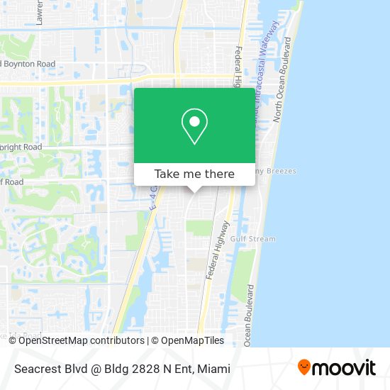 Mapa de Seacrest Blvd @ Bldg 2828 N Ent