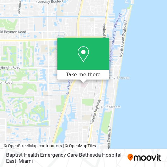 Baptist Health Emergency Care Bethesda Hospital East map