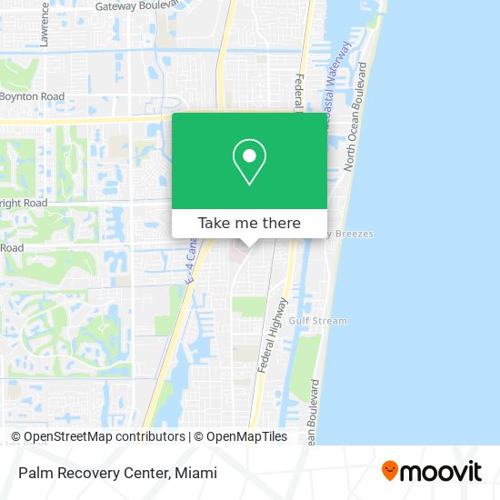 Palm Recovery Center map