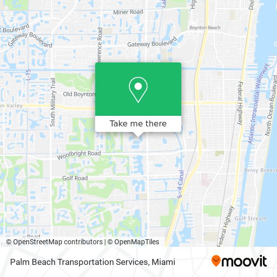 Mapa de Palm Beach Transportation Services