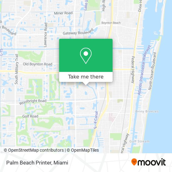 Mapa de Palm Beach Printer