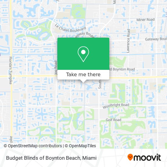 Budget Blinds of Boynton Beach map