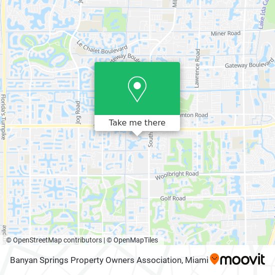 Mapa de Banyan Springs Property Owners Association