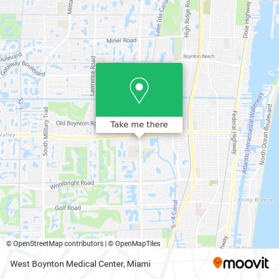 Mapa de West Boynton Medical Center