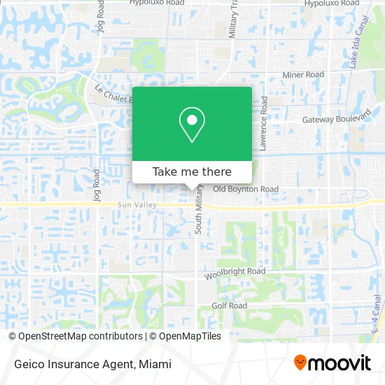 Geico Insurance Agent map