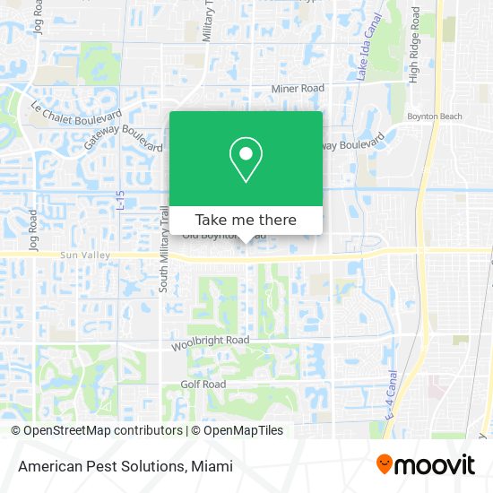 American Pest Solutions map