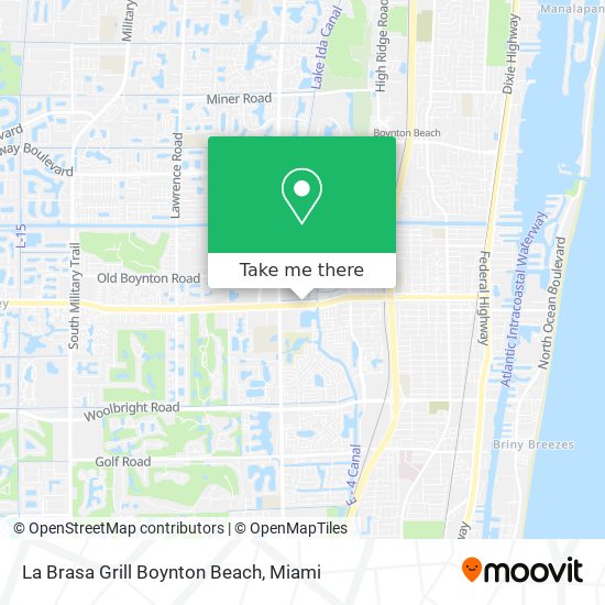 La Brasa Grill Boynton Beach map