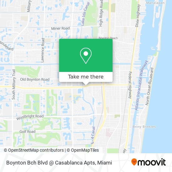 Boynton Bch Blvd @ Casablanca Apts map