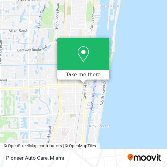 Pioneer Auto Care map