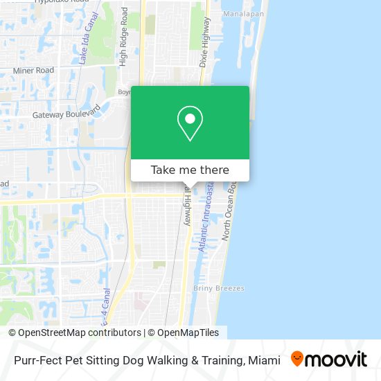 Mapa de Purr-Fect Pet Sitting Dog Walking & Training