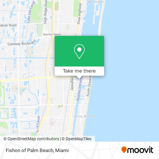 Mapa de Fishon of Palm Beach