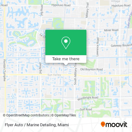 Flyer Auto / Marine Detailing map