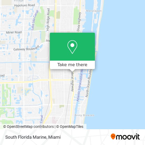 South Florida Marine map