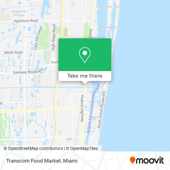 Mapa de Transcom Food Market