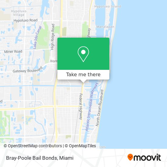 Bray-Poole Bail Bonds map